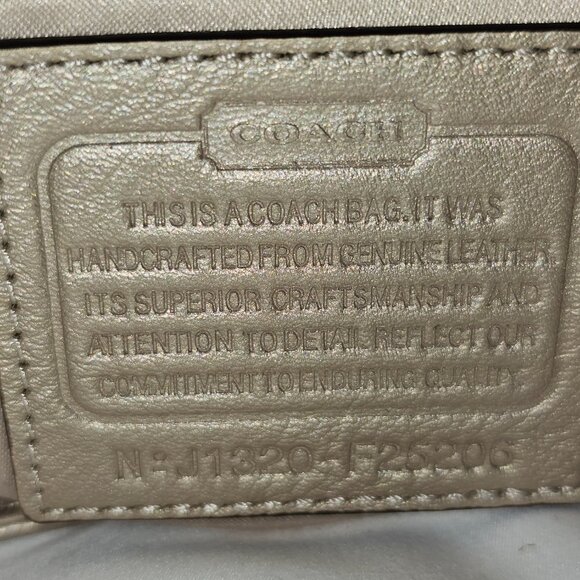 Coach Metallic/Champagne handbag - Picture 5 of 9